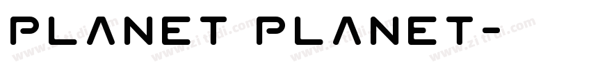 Planet Planet字体转换